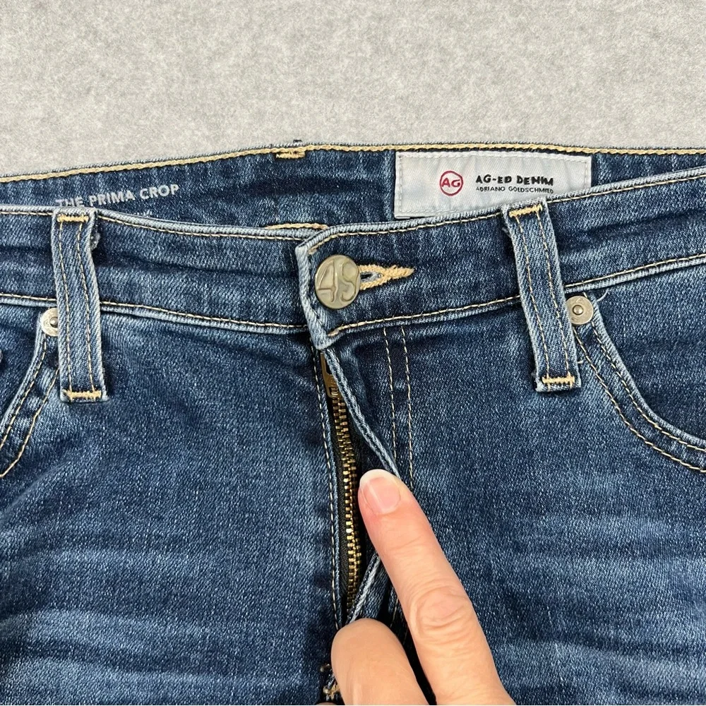 AG Adriano Goldschmied Prima Crop Jeans Womens 28 Slim Straight Stretch